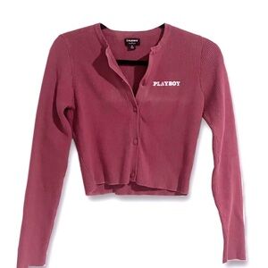 Playboy Women's Cropped Cardigan